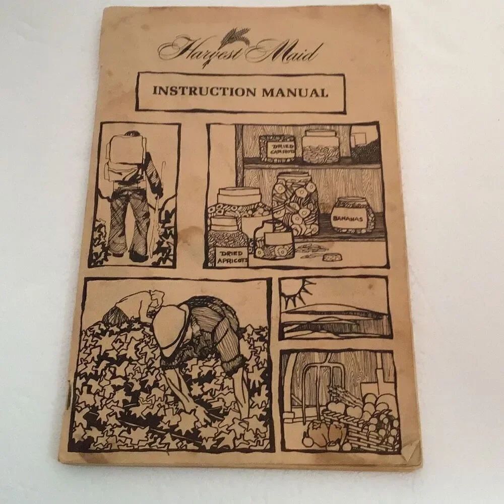 Vintage harvest maid instruction, manual and recipe book 1977